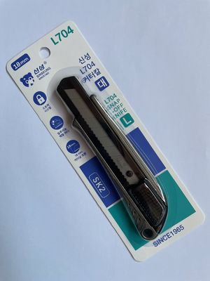comprare Manico di alluminio legata pesante coltello utilitario 18 mm con lama di acciaio SK2 fabbricazione online