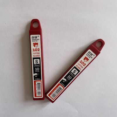 comprare 9mm Snap Off Utility Knife Blades SK2 Acciaio ad alto tenore di carbonio angolo di 60 gradi fabbricazione online