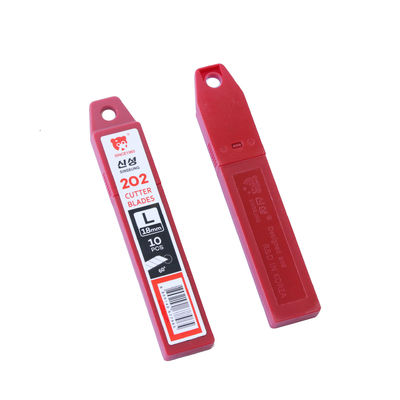 comprare Sinseung L202 18mm Snap-Off Knife Cutter Blades Cartone Argento Grandi lame fabbricazione online