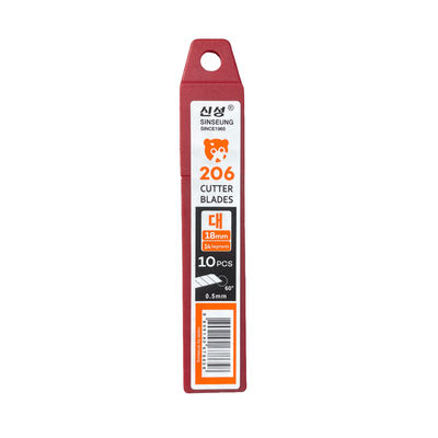 comprare L206 coltello Snap Off 18 mm SK2 lame da taglio in acciaio al carbonio universale 0,5 mm 14-segmento 60° fabbricazione online