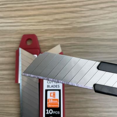 comprare 14 Segmenti lame da taglio da 18 mm in argento per taglio duraturo e duraturo fabbricazione online