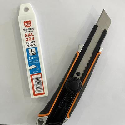 comprare Cutting Rubber Look no further than 18mm Cutter Blades Thickness 0.5mm Silver fabbricazione online