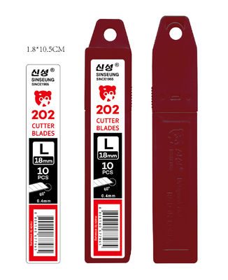 Costruzione durevole lame a scatto da 18 mm taglio cartone grande argento