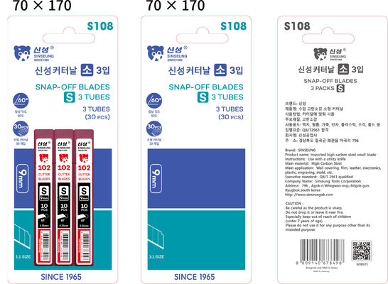 Peso pesante coltello Sinseung S108 3 casse di S102 60° angolo SK2
