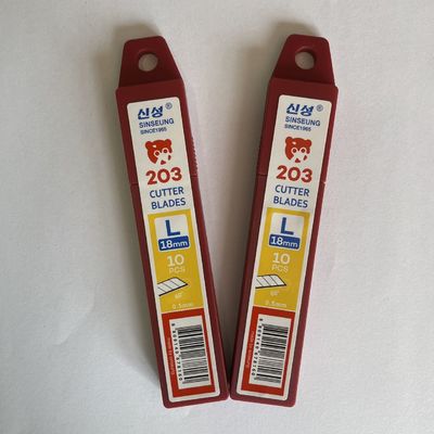 Lama per taglierino SK2 in acciaio al carbonio da 18 mm per tagli professionali e precisi