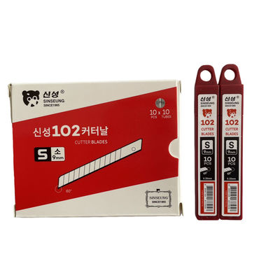 SK2 Acciaio ad alto tenore di carbonio Snap Off blade Bulk 60° angolo 9mm larghezza per coltelli di utilità