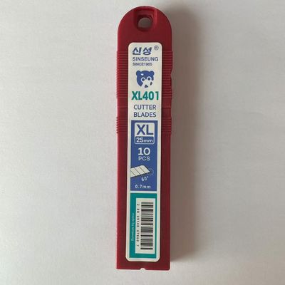 Professionale 7 Segmenti 25mm argento Utility Cutter lame coltello 126mm per il taglio di vetro sottile