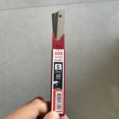86 mm di lunghezza Snap Off Knife Blade SK2 Acciaio ad alto tenore di carbonio 12 segmenti per tagli precisi e puliti