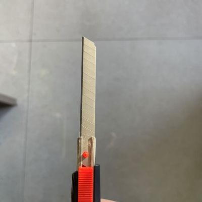 12 segmenti 9mm taglia tappeto coltello lama 0,35mm spessore angolo di 60 gradi per il taglio di precisione